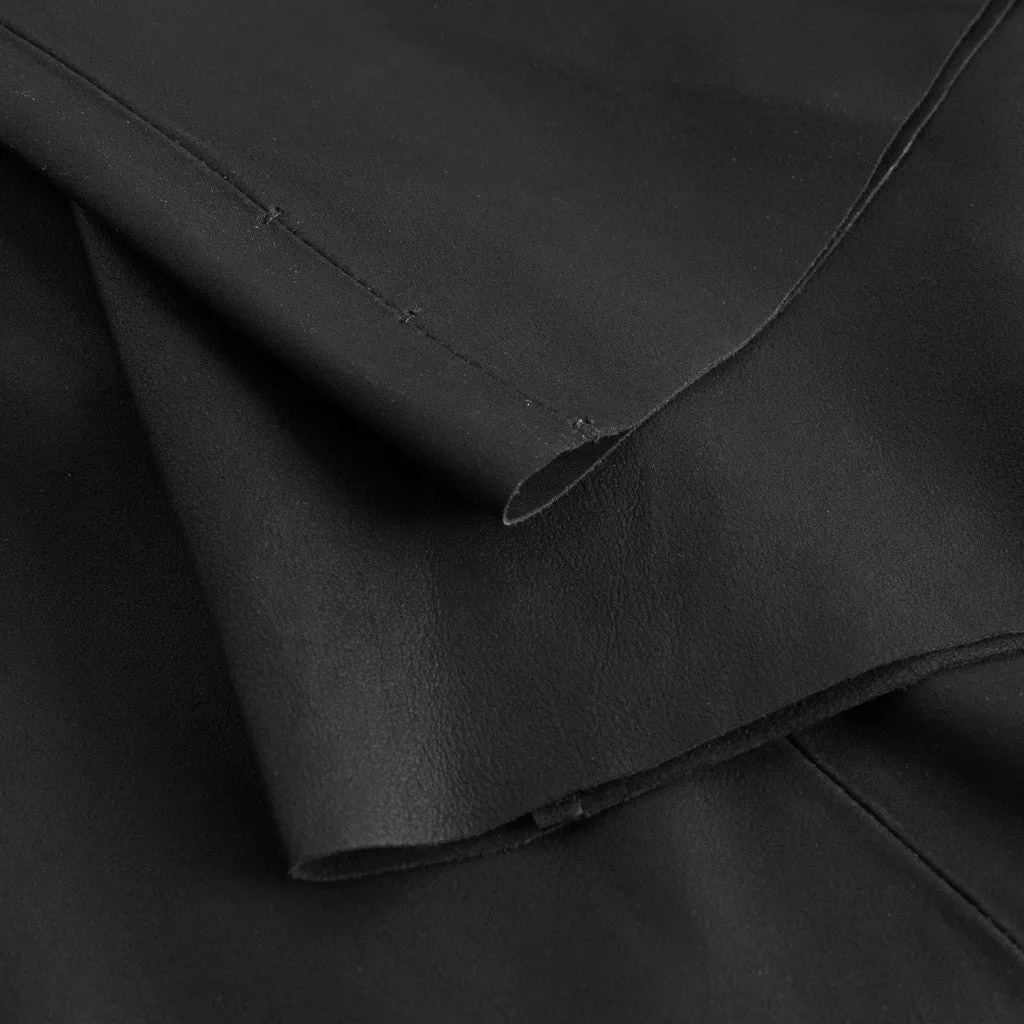 Alicia straight leg pants in leather / 50268 - Black (Nero)