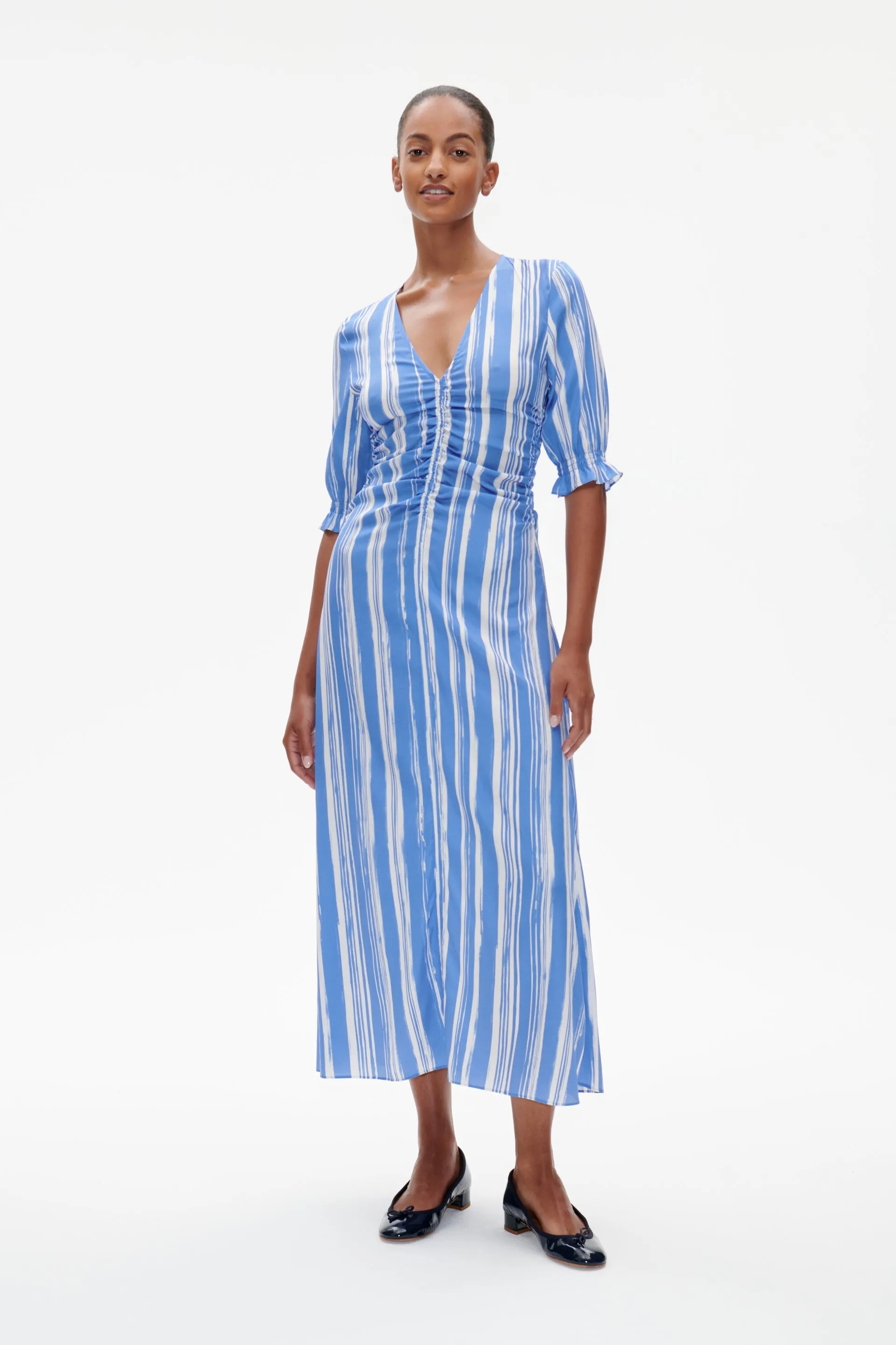AMMA | Blue Painted Stripe