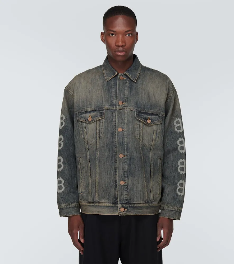 Balenciaga Crypto printed denim jacket