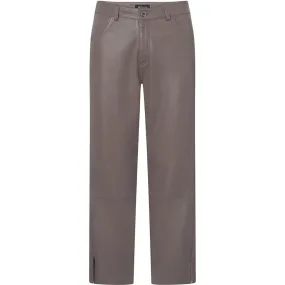 Bindy leather pants (HW) / 51176 - Latte