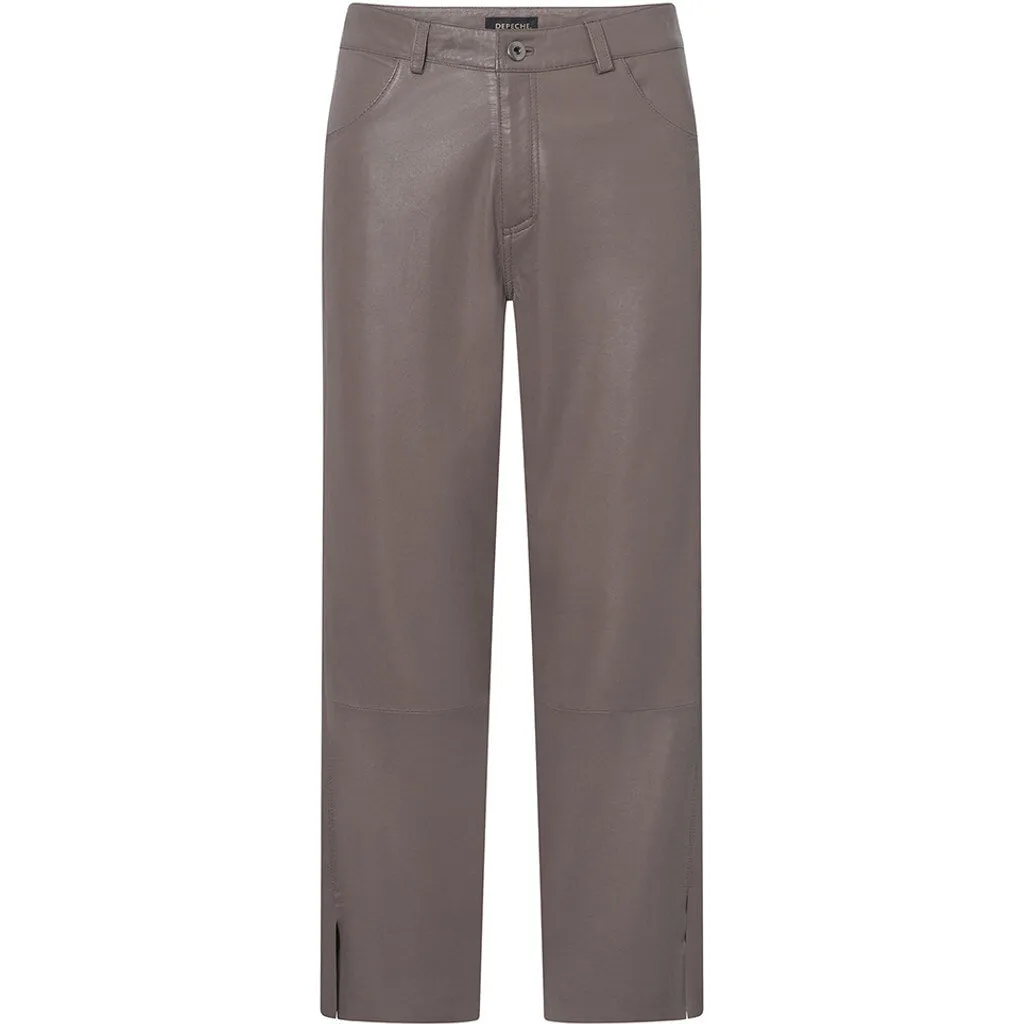 Bindy leather pants (HW) / 51176 - Latte
