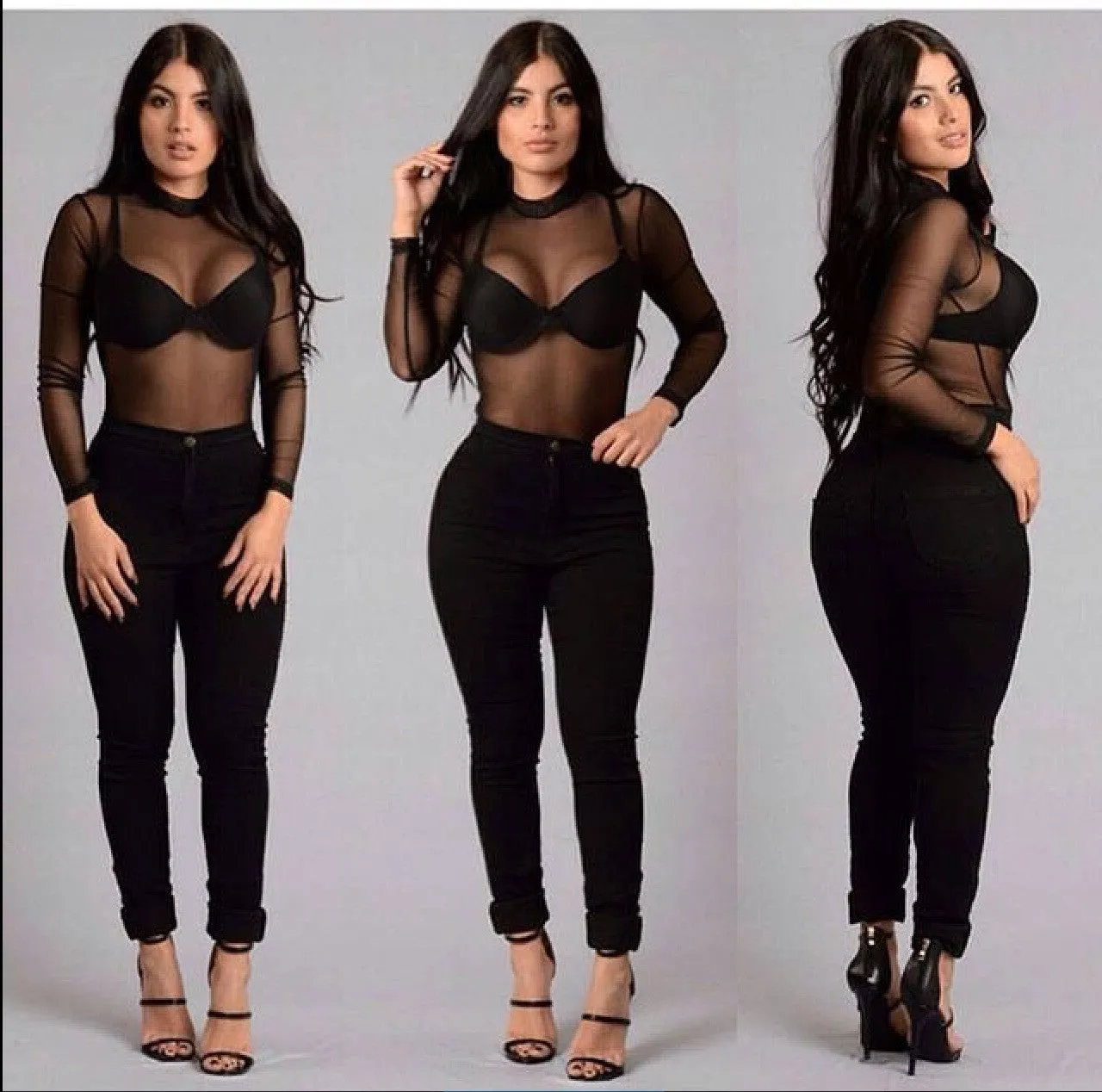 Black   high waist jean