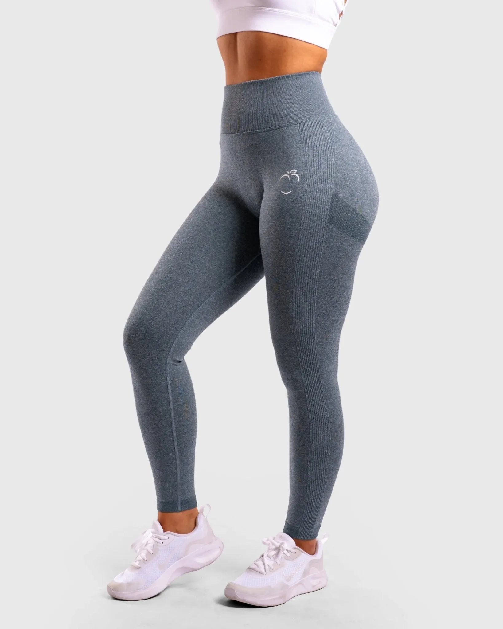 Blue High Waist Tights
