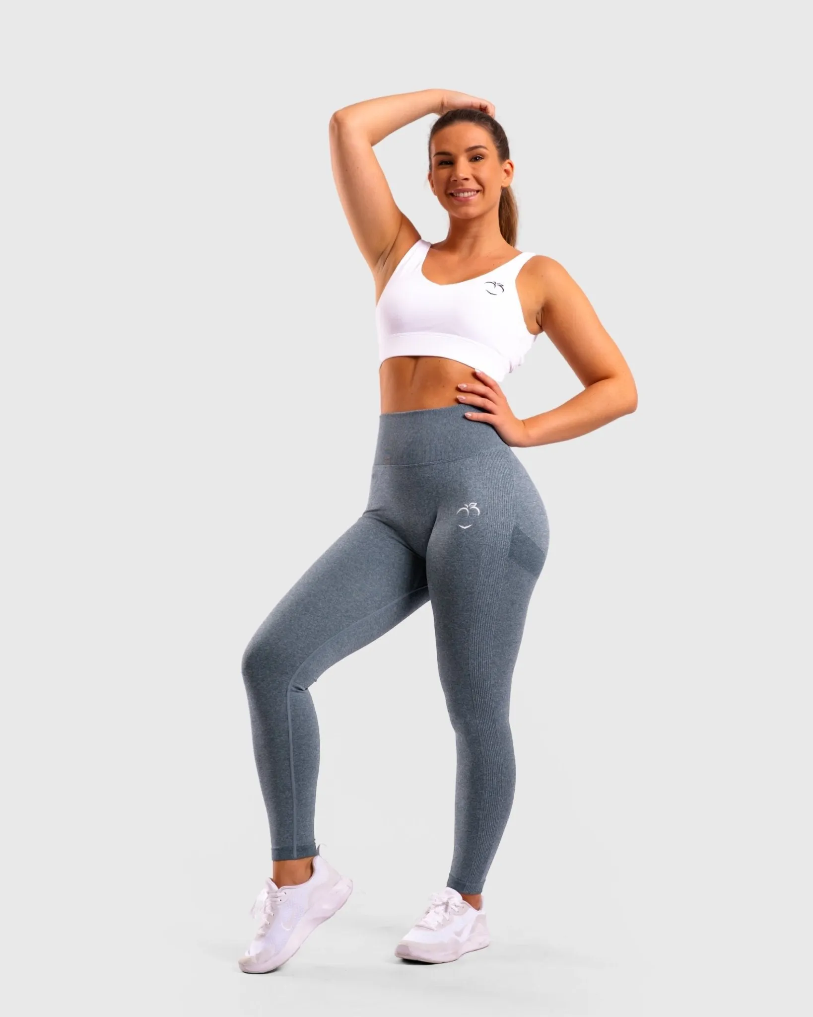 Blue High Waist Tights