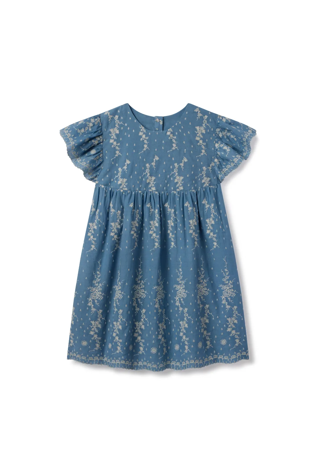 Georgia Dress in Wedgewood Eyelet