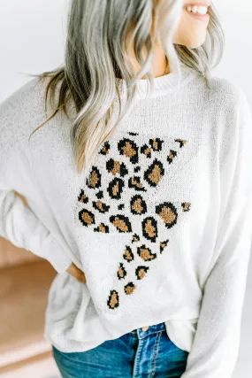 Liv Leopard Lightening Sweater Top
