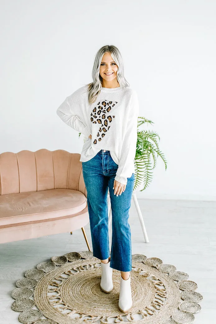 Liv Leopard Lightening Sweater Top