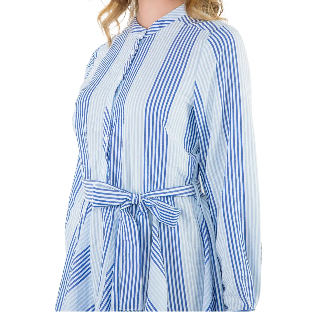 Long Sleeve Striped Dress