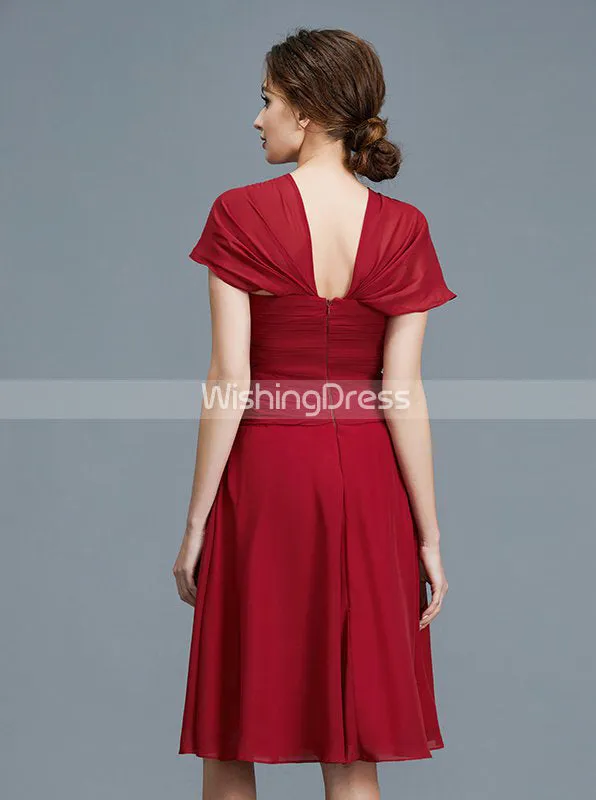 Modest Mother of the Bride Dresses,Knee Length Mother Dress,MD00032