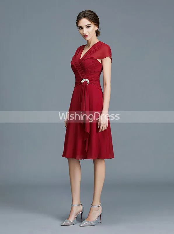 Modest Mother of the Bride Dresses,Knee Length Mother Dress,MD00032