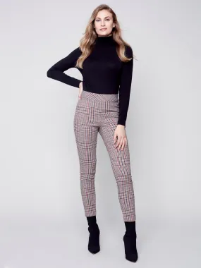 Plaid Pull-On Pants - Port