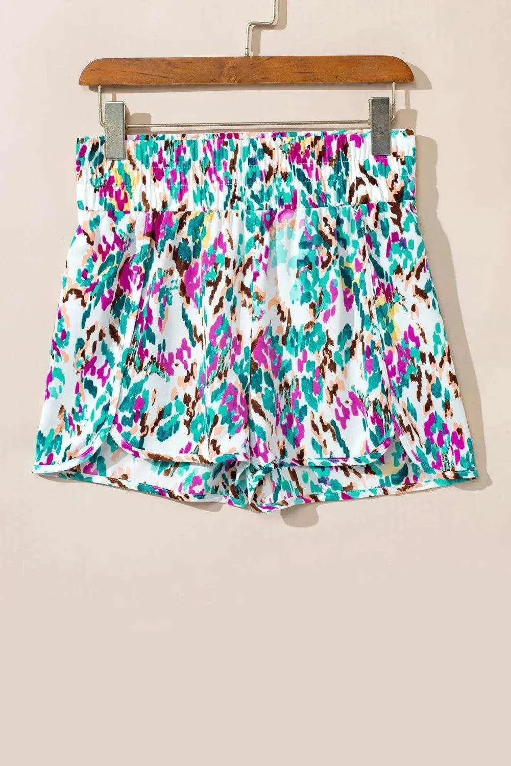 Printed High Waist Shorts
