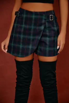 Private Soirée High Waist Skort - Navy