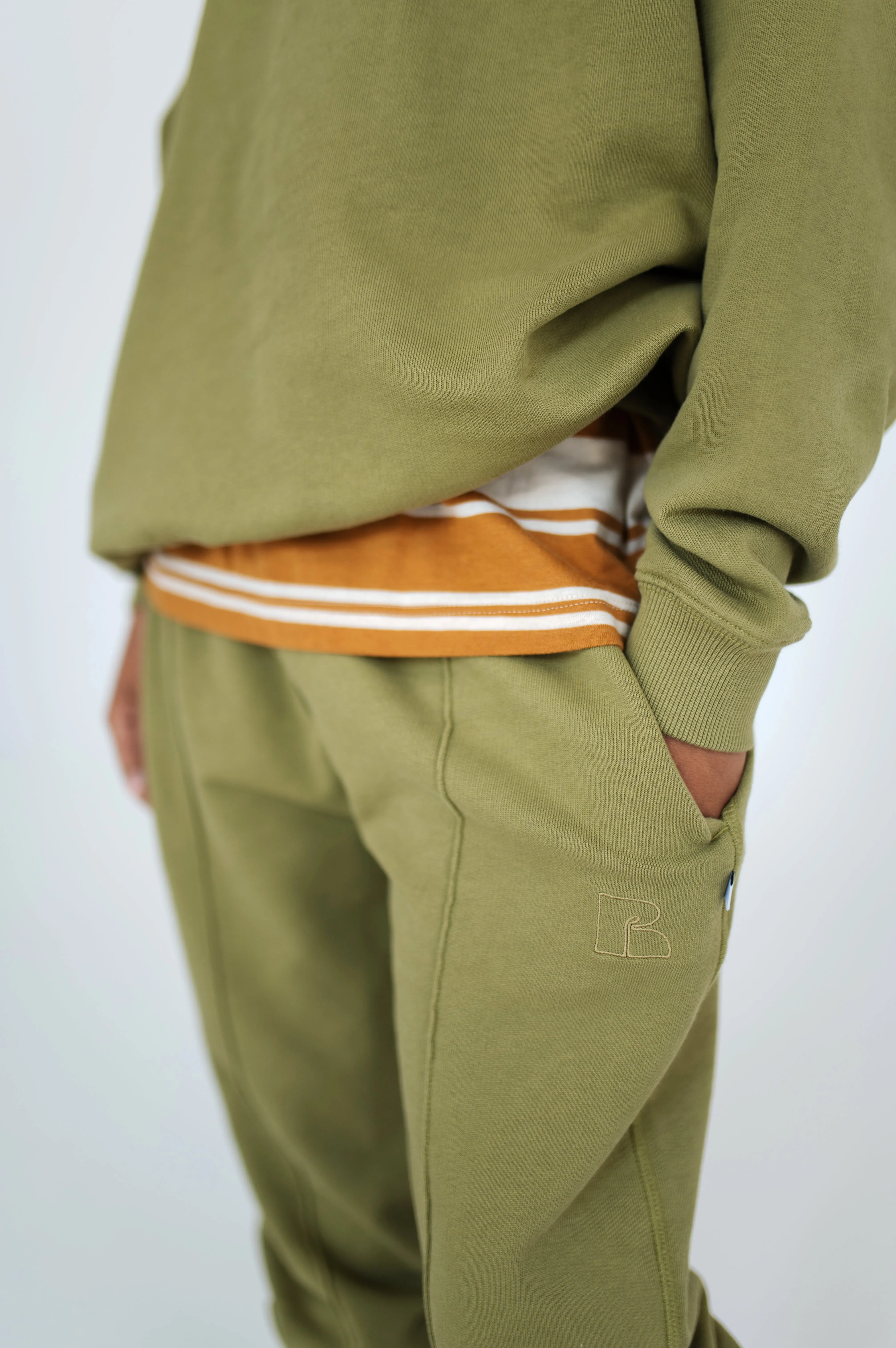 raglan sweater - green moss
