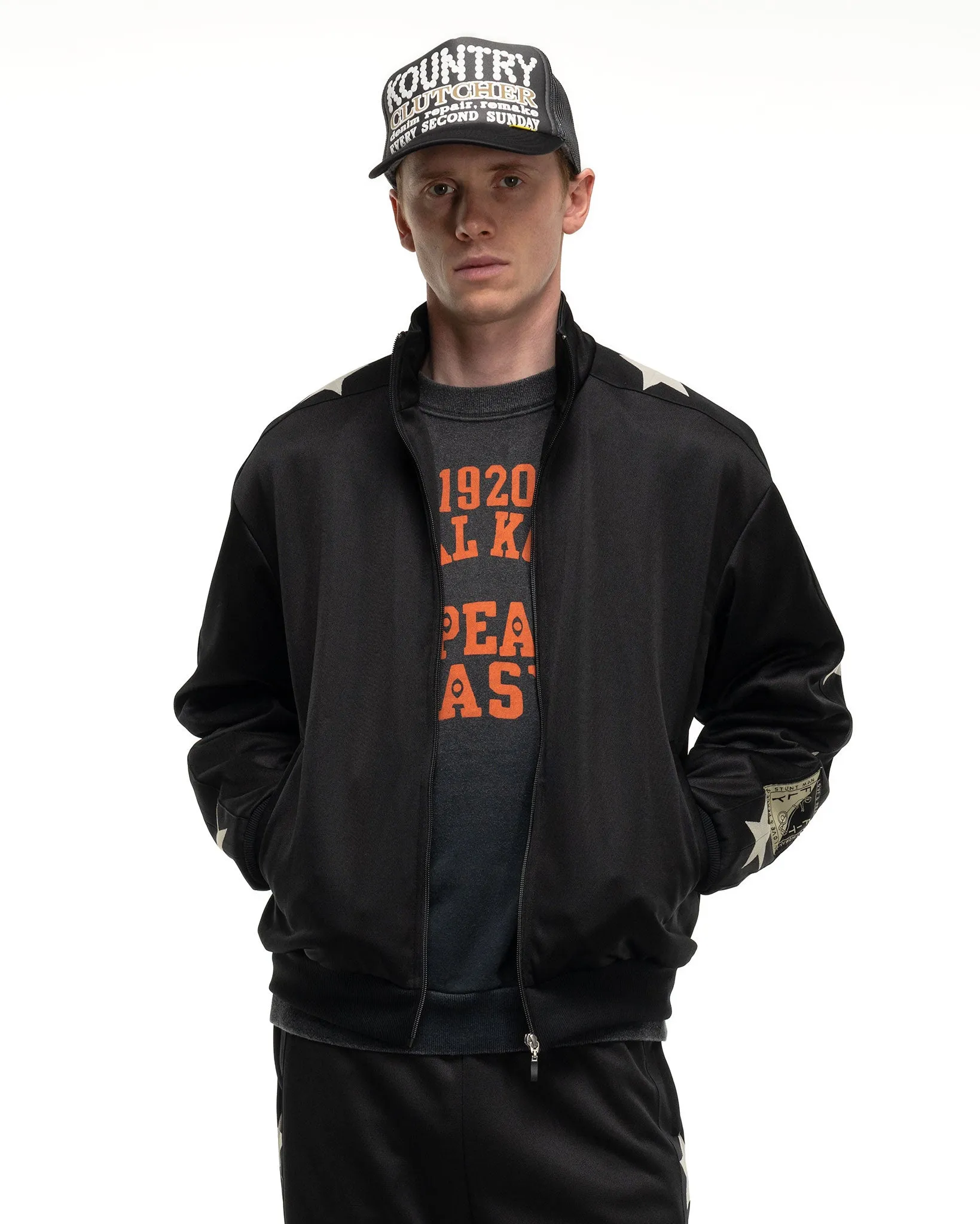 Smooth Jersey Standman&woman Track JKT Black