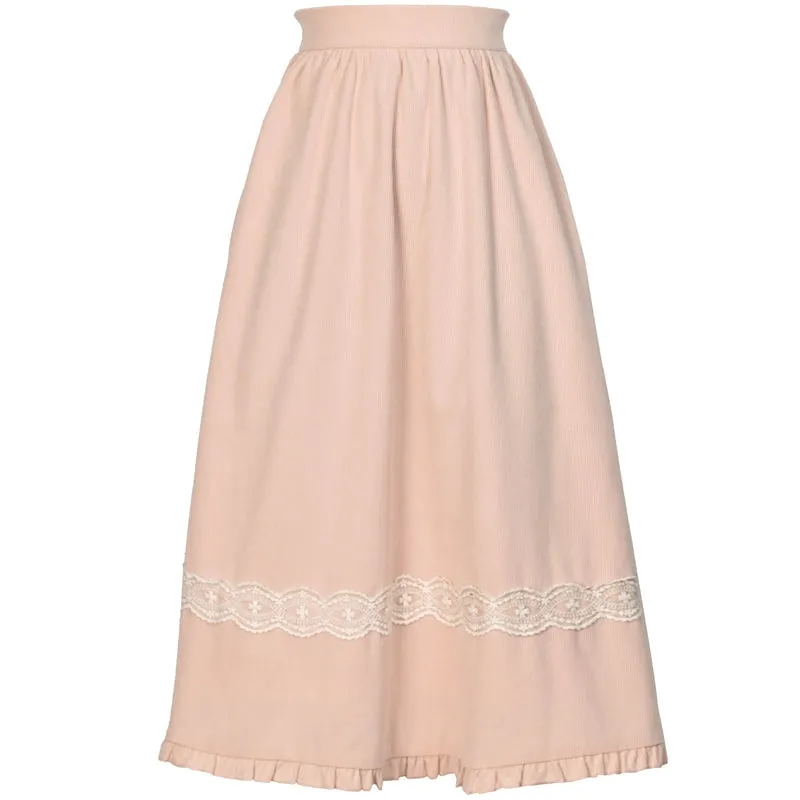 Sweet Girl Style Pink High Waist Skirt