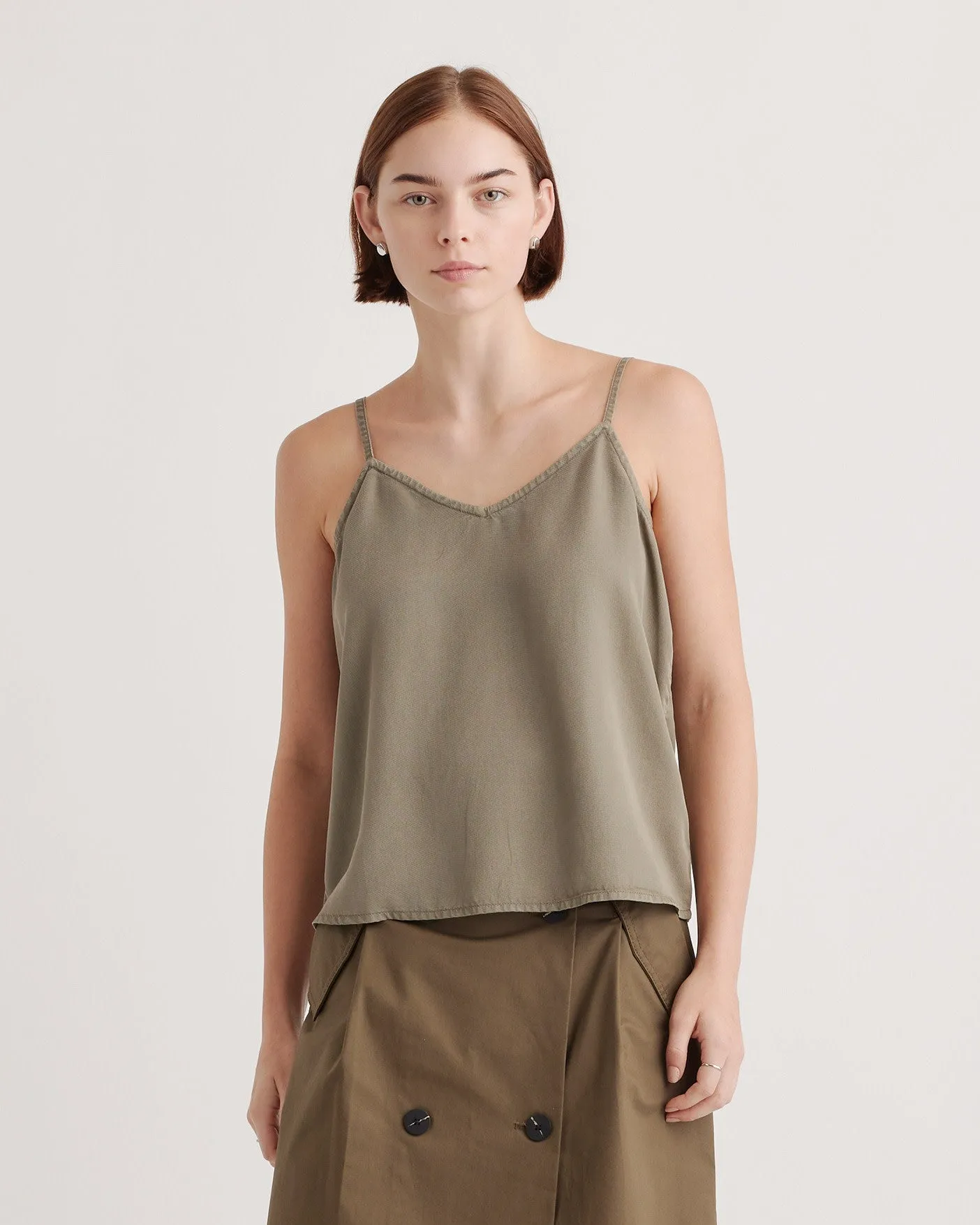 Vintage Wash Tencel V-Neck Cami