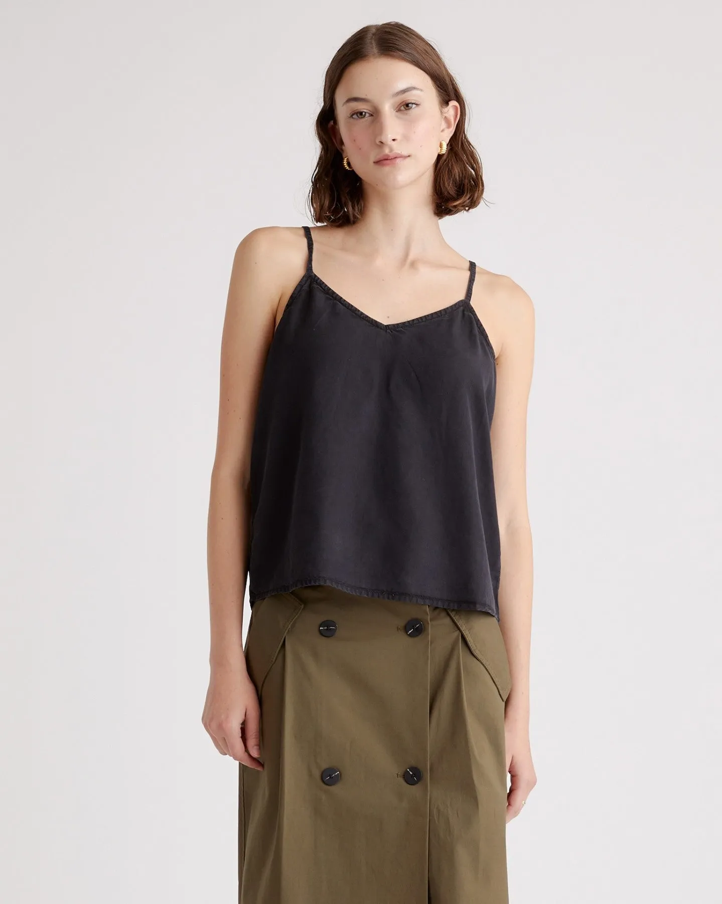 Vintage Wash Tencel V-Neck Cami