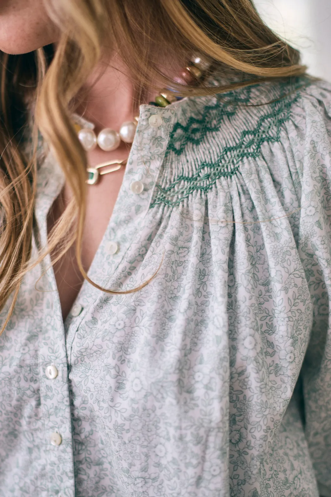 Whitney Dress in Verdant Blooms